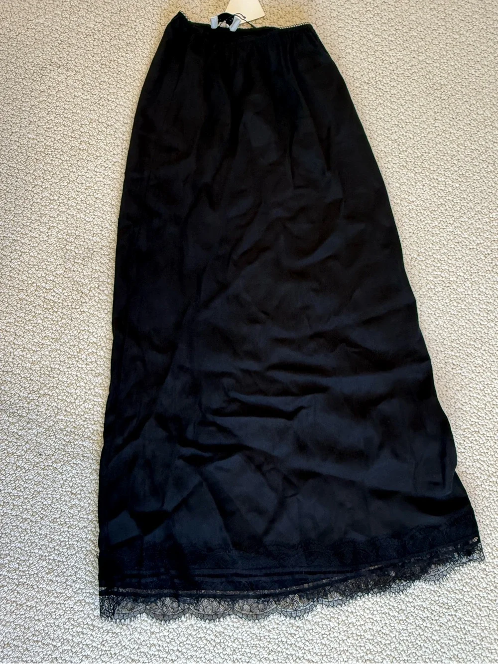 DISSH NWT - Andrea Black Cupro Midi Skirt